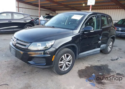 2014 Volkswagen Tiguan S из США, поврежденный, VIN WVGAV3AX4EW554130